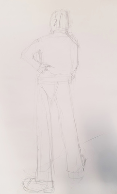 Clothed Male in Pencil #2