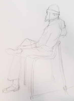 Clothed Male in Pencil #3