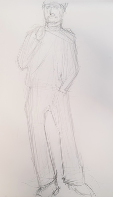Clothed Male in Pencil #4