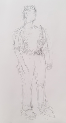 Clothed Female in Pencil #1
