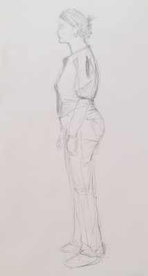 Clothed Female in Pencil #2