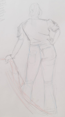 Clothed Female in Pencil #4