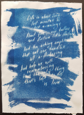 Cyanotype #9: I Knew Prufrock Before He Got Famous