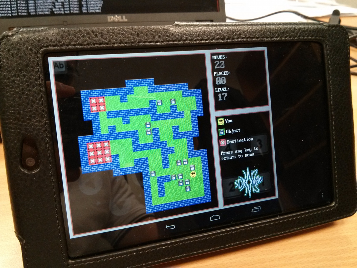 photo of sokoban on android tablet