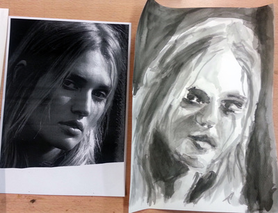 Portrait in Ink