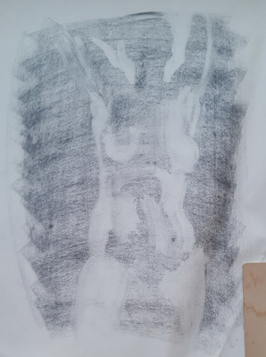 Female Nude in Charcoal #0