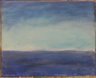 (Beyond) the Sea #1, work in progress after 1 session