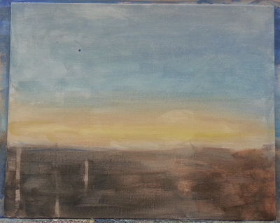 (Beyond) the Sea #3, work in progress after 1 session