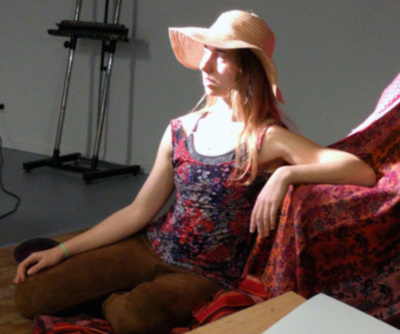 Model with Hat, photograph