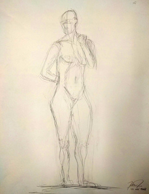 Female Nude in Crayon #2