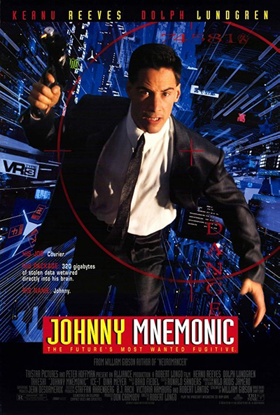 poster for “Johnny Mnemonic”