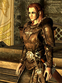 A close-up of Caitlin