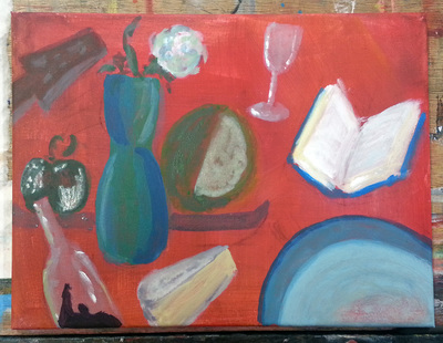 Pseudo-French Table, work in progress after 1 session