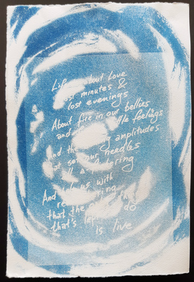 Cyanotype #8: I Knew Prufrock Before He Got Famous