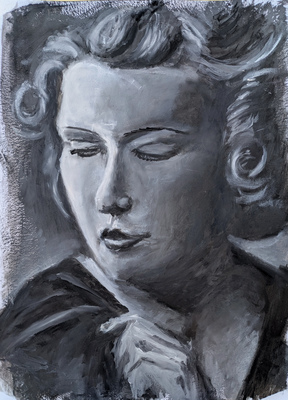 Female Portrait in Oil Paint