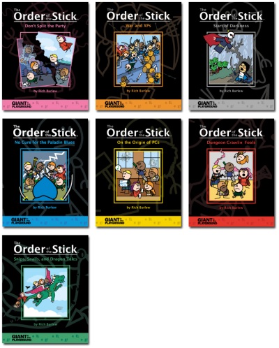 Cover art of the 'Order of the Stick' books
